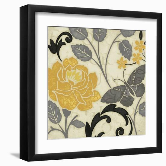 Perfect Petals I Yellow-Pela Design-Framed Art Print