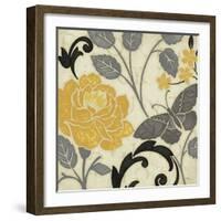 Perfect Petals I Yellow-Pela Design-Framed Art Print