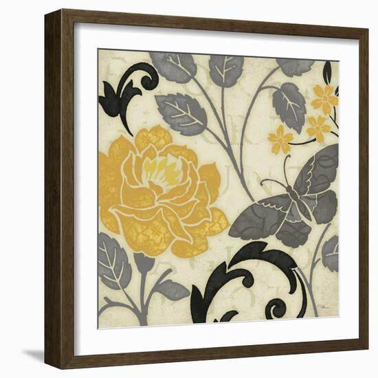 Perfect Petals I Yellow-Pela Design-Framed Art Print