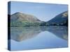 Perfect Reflection in Early Morning, Grasmere, Near Ambleside, Lake District, Cumbria, England-Lee Frost-Stretched Canvas