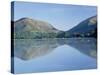 Perfect Reflection in Early Morning, Grasmere, Near Ambleside, Lake District, Cumbria, England-Lee Frost-Stretched Canvas