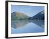 Perfect Reflection in Early Morning, Grasmere, Near Ambleside, Lake District, Cumbria, England-Lee Frost-Framed Photographic Print