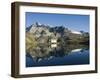 Perfect Reflection in Lake at Schwarzee Paradise, Zermatt Alpine Resort, Switzerland-Christian Kober-Framed Photographic Print