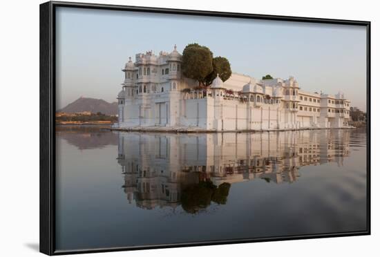 Perfect Reflection of Lake Palace Hotel, India-Martin Child-Framed Photographic Print