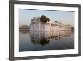 Perfect Reflection of Lake Palace Hotel, India-Martin Child-Framed Photographic Print