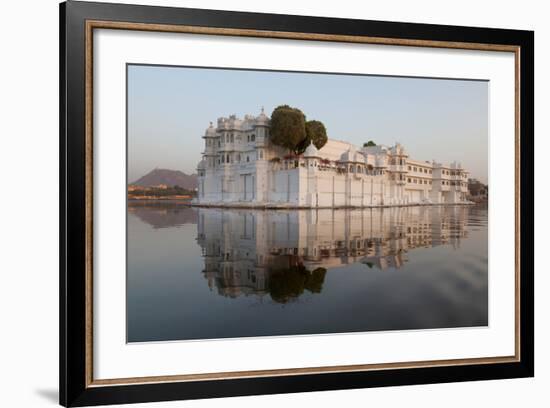 Perfect Reflection of Lake Palace Hotel, India-Martin Child-Framed Photographic Print