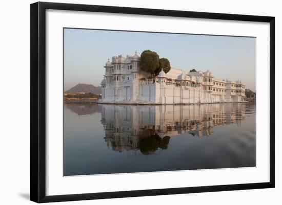 Perfect Reflection of Lake Palace Hotel, India-Martin Child-Framed Photographic Print