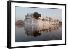 Perfect Reflection of Lake Palace Hotel, India-Martin Child-Framed Photographic Print