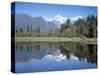 Perfect Reflection on Lake Matheson, Fox Glacier, Westland, South Island, New Zealand-D H Webster-Stretched Canvas