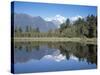 Perfect Reflection on Lake Matheson, Fox Glacier, Westland, South Island, New Zealand-D H Webster-Stretched Canvas