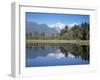 Perfect Reflection on Lake Matheson, Fox Glacier, Westland, South Island, New Zealand-D H Webster-Framed Photographic Print