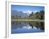 Perfect Reflection on Lake Matheson, Fox Glacier, Westland, South Island, New Zealand-D H Webster-Framed Photographic Print