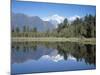 Perfect Reflection on Lake Matheson, Fox Glacier, Westland, South Island, New Zealand-D H Webster-Mounted Photographic Print