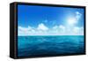 Perfect Sky and Water of Ocean-Iakov Kalinin-Framed Stretched Canvas