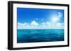 Perfect Sky and Water of Ocean-Iakov Kalinin-Framed Photographic Print