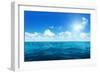 Perfect Sky and Water of Ocean-Iakov Kalinin-Framed Photographic Print