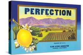 Perfectin Lemon Label-null-Stretched Canvas