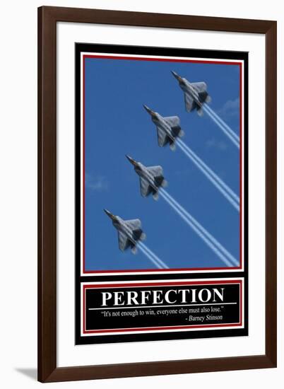 Perfection Barney Stinson Humor-null-Framed Art Print