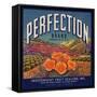 Perfection Brand - Colton, California - Citrus Crate Label-Lantern Press-Framed Stretched Canvas