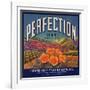 Perfection Brand - Colton, California - Citrus Crate Label-Lantern Press-Framed Art Print