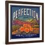 Perfection Brand - Colton, California - Citrus Crate Label-Lantern Press-Framed Art Print