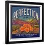 Perfection Brand - Colton, California - Citrus Crate Label-Lantern Press-Framed Art Print