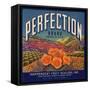 Perfection Brand - Colton, California - Citrus Crate Label-Lantern Press-Framed Stretched Canvas