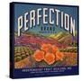 Perfection Brand - Colton, California - Citrus Crate Label-Lantern Press-Stretched Canvas