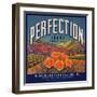 Perfection Brand - Colton, California - Citrus Crate Label-Lantern Press-Framed Art Print