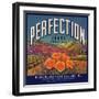 Perfection Brand - Colton, California - Citrus Crate Label-Lantern Press-Framed Art Print