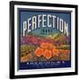 Perfection Brand - Colton, California - Citrus Crate Label-Lantern Press-Framed Art Print