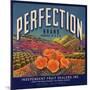 Perfection Brand - Colton, California - Citrus Crate Label-Lantern Press-Mounted Art Print