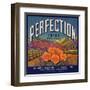 Perfection Brand - Colton, California - Citrus Crate Label-Lantern Press-Framed Art Print