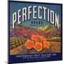 Perfection Brand - Colton, California - Citrus Crate Label-Lantern Press-Mounted Art Print