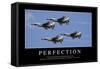 Perfection: Citation Et Affiche D'Inspiration Et Motivation-null-Framed Stretched Canvas