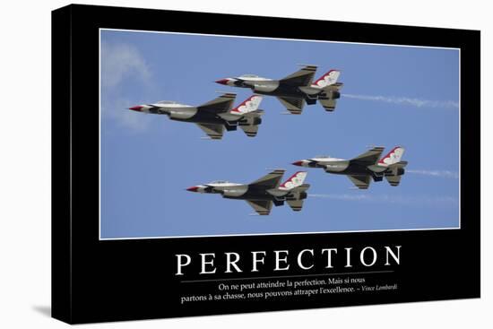 Perfection: Citation Et Affiche D'Inspiration Et Motivation-null-Stretched Canvas