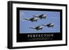 Perfection: Citation Et Affiche D'Inspiration Et Motivation-null-Framed Photographic Print