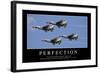 Perfection: Citation Et Affiche D'Inspiration Et Motivation-null-Framed Photographic Print