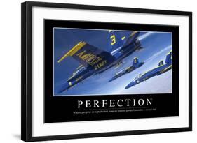 Perfection: Citation Et Affiche D'Inspiration Et Motivation-null-Framed Photographic Print