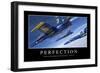 Perfection: Inspirational Quote and Motivational Poster-null-Framed Photographic Print