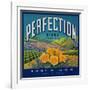 Perfection Orange Label - Colton, CA-Lantern Press-Framed Art Print