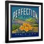 Perfection Orange Label - Colton, CA-Lantern Press-Framed Art Print