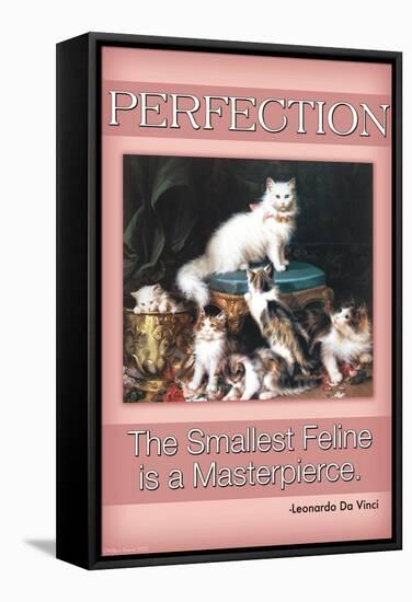 Perfection, The Smallest Feline is a Masterpiece-null-Framed Stretched Canvas