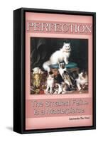 Perfection, The Smallest Feline is a Masterpiece-null-Framed Stretched Canvas