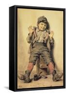 Perfectly Happy, 1885-John George Brown-Framed Stretched Canvas