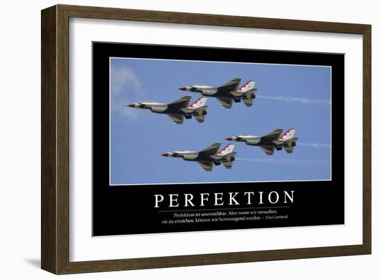 Perfektion: Motivationsposter Mit Inspirierendem Zitat-null-Framed Photographic Print