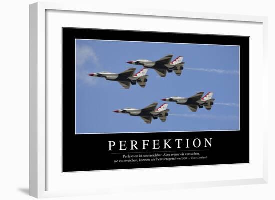 Perfektion: Motivationsposter Mit Inspirierendem Zitat-null-Framed Photographic Print