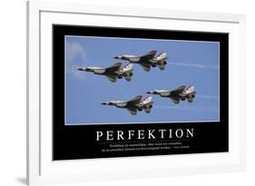 Perfektion: Motivationsposter Mit Inspirierendem Zitat-null-Framed Photographic Print