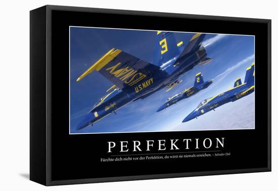 Perfektion: Motivationsposter Mit Inspirierendem Zitat-null-Framed Stretched Canvas