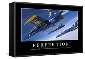 Perfektion: Motivationsposter Mit Inspirierendem Zitat-null-Framed Stretched Canvas